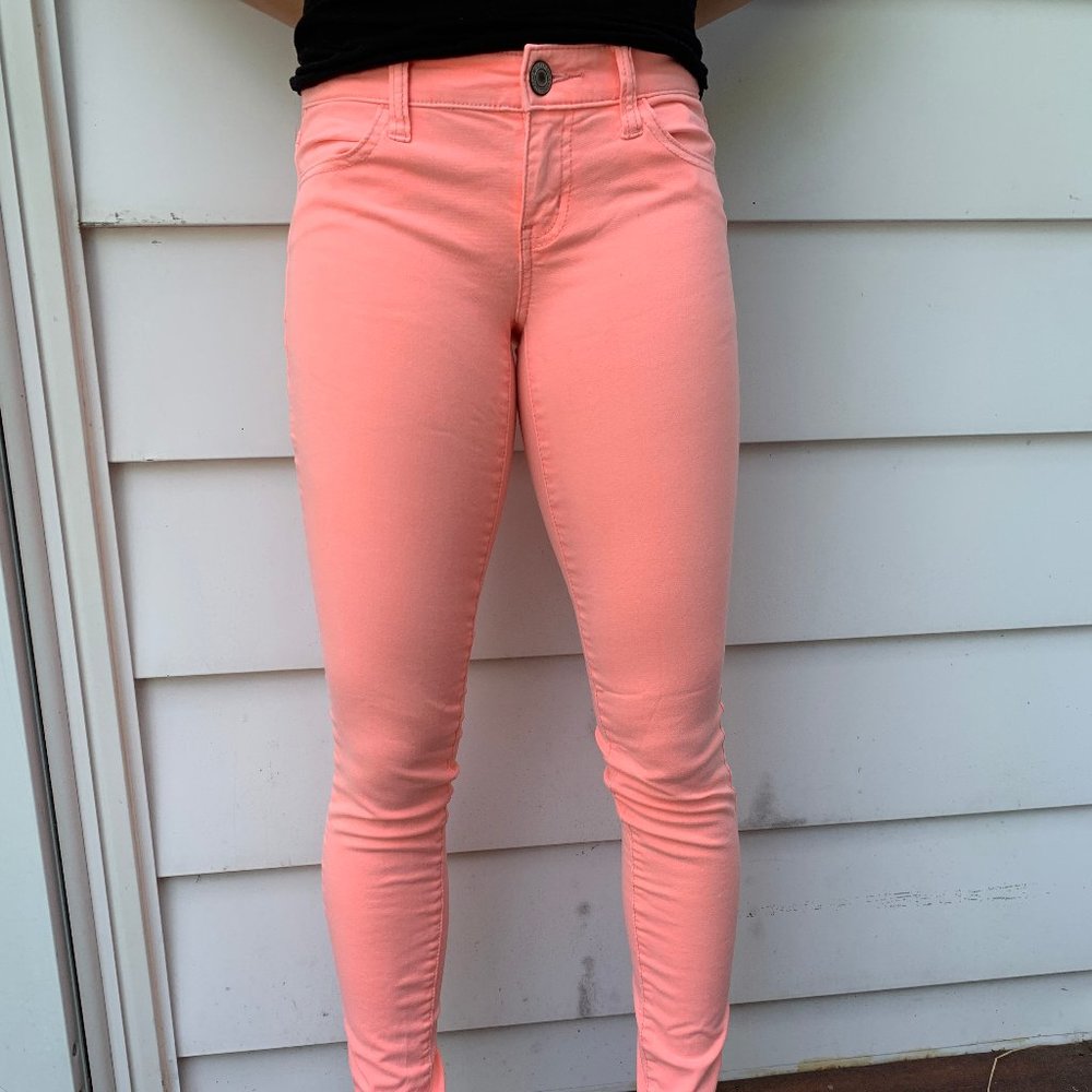 Bright Salmon American Eagle Stretch Jegging